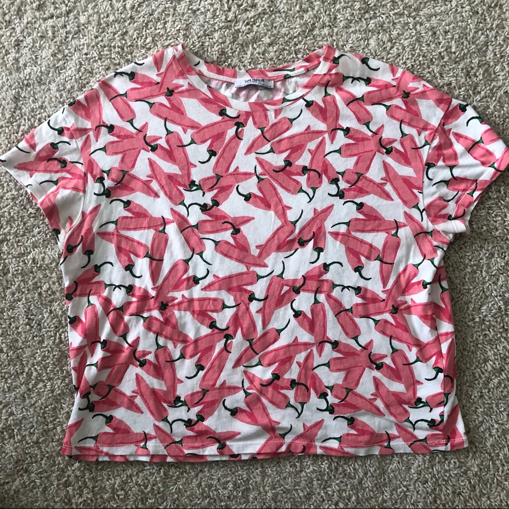 Chili pepper print shirt